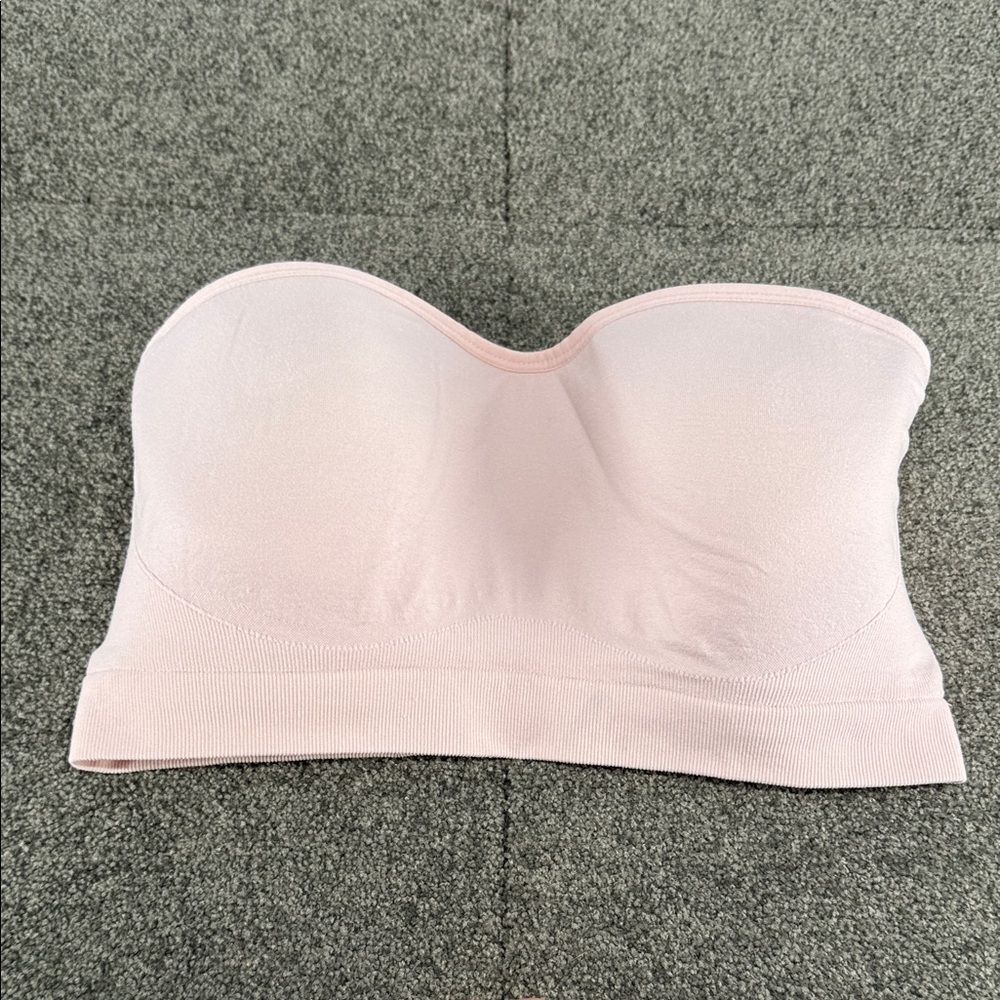 Auden Bra Wm Large Light Pink Bandeau Strapless T-shirt Target